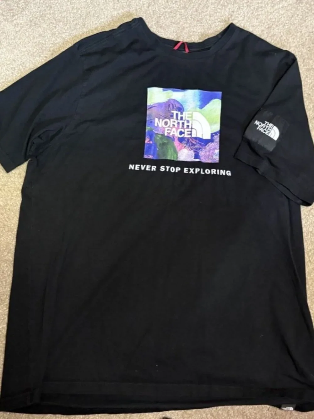 THE NORTH FACE Half Dome Logo T-Shirt Size Large Medium Black Outdoor Hiking